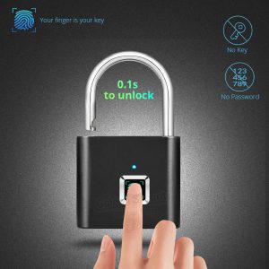 Smart Fingerprint Padlocks With Rechargeable Battery Which Lasts For 6 Months After Each Full Charge 2