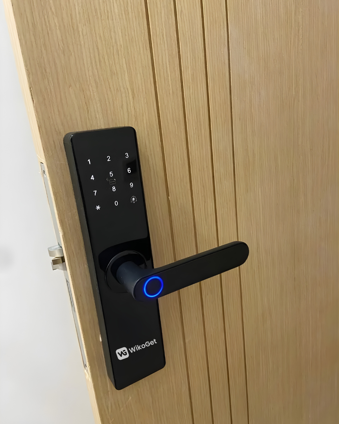 Serrure connectée WikoGet avec code, empreinte et application | Smart door lock | قفل باب ذكي