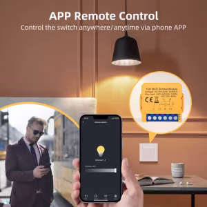 Installation du module variateur intelligent WiFi WikoGet derrière interrupteur mural